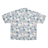 COLUMBIA Mens Hawaiian Shirt Blue Floral 2XL