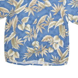 CROFT & BARROW Mens Hawaiian Shirt Blue Floral XL