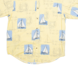 PURITAN Mens Shirt Yellow Crazy Pattern L