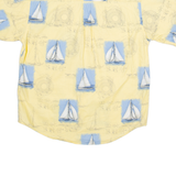 PURITAN Mens Shirt Yellow Crazy Pattern L