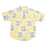 PURITAN Mens Shirt Yellow Crazy Pattern L