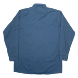 DICKIES Mens Worker Shirt Blue Long Sleeve L