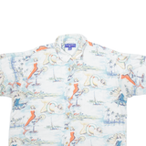 CLEARWATER OUTFITS Mens Shirt Blue Crazy Pattern XL