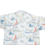 CLEARWATER OUTFITS Mens Shirt Blue Crazy Pattern XL