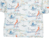 CLEARWATER OUTFITS Mens Shirt Blue Crazy Pattern XL
