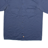 DICKIES Mens Worker Shirt Blue L
