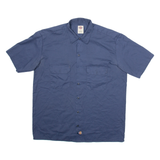 DICKIES Mens Worker Shirt Blue L