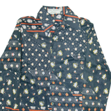 VAN HEUSEN Womens Shirt Black Floral Long Sleeve UK 8