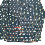 VAN HEUSEN Womens Shirt Black Floral Long Sleeve UK 8