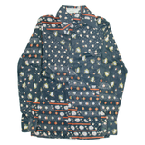 VAN HEUSEN Womens Shirt Black Floral Long Sleeve UK 8