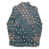 VAN HEUSEN Womens Shirt Black Floral Long Sleeve UK 8
