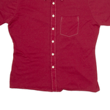 WRANGLER Womens Plain Shirt Red L