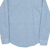 KENNINGTON Womens Plain Shirt Blue Long Sleeve M