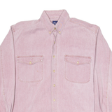 GAP Mens Plain Shirt Pink Long Sleeve L