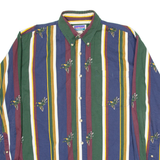 NORTHERN CREST Mens Shirt Blue Striped Long Sleeve M