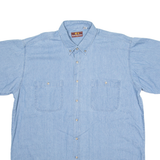JASON ALEXANDER Mens Plain Shirt Blue XL