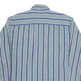 SARATOGA Mens Shirt Blue Striped Long Sleeve L