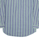 SARATOGA Mens Shirt Blue Striped Long Sleeve L