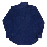 SEARS Mens Plain Shirt Blue Long Sleeve M