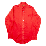 VAN HEUSEN Womens Plain Shirt Red Long Sleeve S