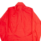 VAN HEUSEN Womens Plain Shirt Red Long Sleeve S