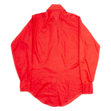 VAN HEUSEN Womens Plain Shirt Red Long Sleeve S