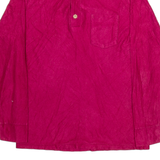 ORO Womens Plain Shirt Red Long Sleeve L