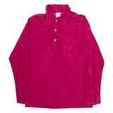 ORO Womens Plain Shirt Red Long Sleeve L