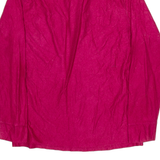 ORO Womens Plain Shirt Red Long Sleeve L