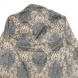 Womens Shirt Green Paisley Long Sleeve M
