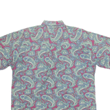 ROUNDTREE & YORKE Mens Shirt Blue Paisley L