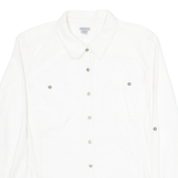 CARHARTT Womens Plain Shirt White Long Sleeve XL