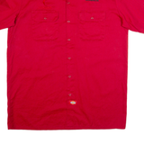 DICKIES Mens Worker Shirt Red L