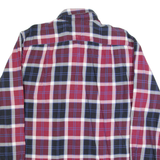 TOMMY HILFIGER Slim Fit Mens Shirt Red Plaid Long Sleeve L