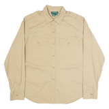 LAUREN RALPH LAUREN Womens Plain Shirt Beige Long Sleeve L