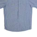 WRANGLER Mens Plain Shirt Blue M
