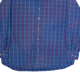 WRANGLER Mens Shirt Blue Check Long Sleeve XL