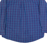 WRANGLER Mens Shirt Blue Check Long Sleeve XL