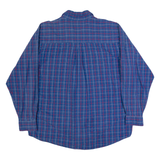 WRANGLER Mens Shirt Blue Check Long Sleeve XL