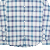 NAUTICA Mens Shirt Blue Check Long Sleeve L
