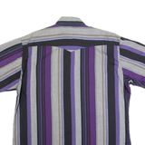 LEE Mens Shirt Purple 90s Striped XL