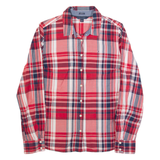 TOMMY HILFIGER Womens Shirt Red Plaid Long Sleeve M