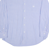 CHAPS Mens Shirt Blue Striped Long Sleeve L