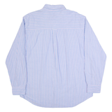 CHAPS Mens Shirt Blue Striped Long Sleeve L