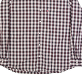 LEVI'S Mens Shirt Black Plaid Long Sleeve 2XL