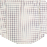 TOMMY HILFIGER Mens Shirt Cream Check Long Sleeve M