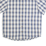CARHARTT Relaxed Fit Tall Mens Shirt Blue Check XL