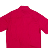 FADED GLORY Mens Plain Shirt Red 90s M
