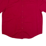 PENMANS Mens Plain Shirt Red 90s XL