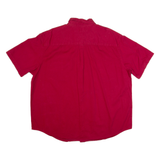 PENMANS Mens Plain Shirt Red 90s XL